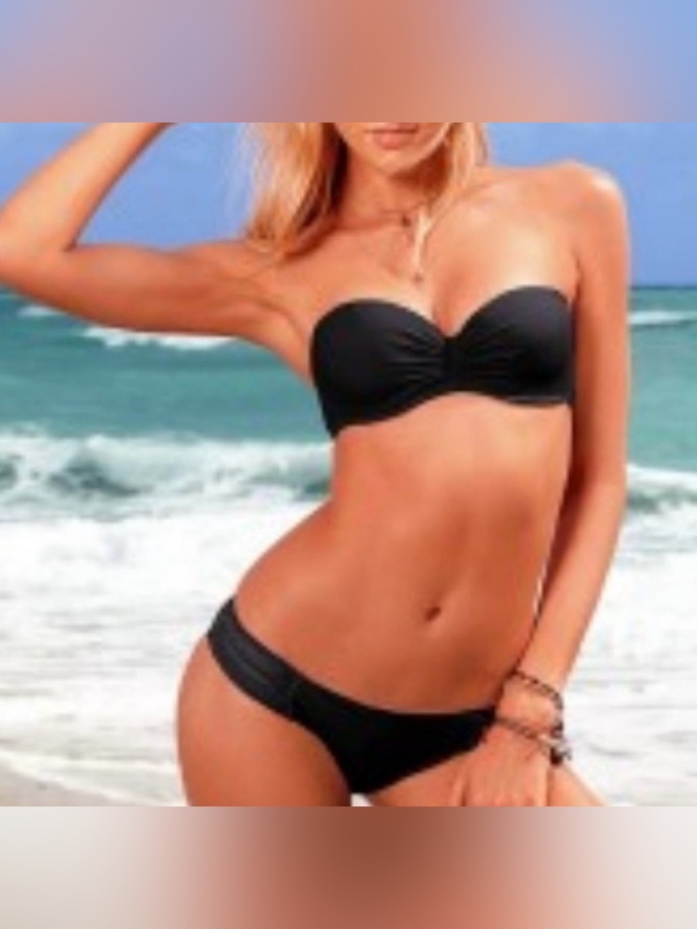 Victoria's Secret and Kona Sol Black Bikini Bottoms - Bundle of 2 in Size S - Picture 2 of 16
